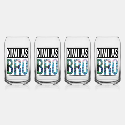 ニュージーランドKIWI AS BRO BBQ ガラス缶 (正面)