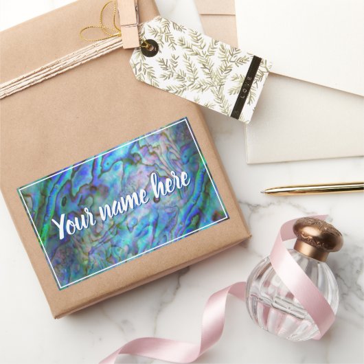 ニュージーランドKIWI PAUAカスタマイズ可能ステッカー 長方形シール (ギフト)