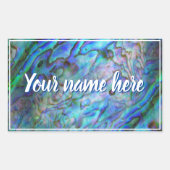 ニュージーランドKIWI PAUAカスタマイズ可能ステッカー 長方形シール (正面)