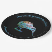 ニュージーランドKIWI PAUAカスタマイズ可能 ペーパープレート (アングル)