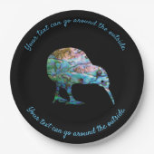 ニュージーランドKIWI PAUAカスタマイズ可能 ペーパープレート (正面)