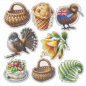 ニュージーランドKiwianaセット5 シール (正面)