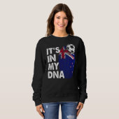 ニュージーランドMy Dnaニュージーランド国旗のチームニューズ スウェットシャツ (正面フル)