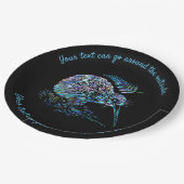 ニュージーランドPAUA KIWIカスタマイズ可能 ペーパープレート (アングル)