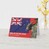 ニュージーランドREMEMBRANCE DAY軍隊 カード (黄色い花)