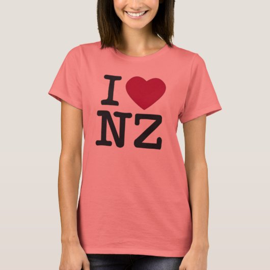 ニュージーランドTシャツが大好き Tシャツ (正面)