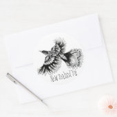 ニュージーランドTuiのステッカー ラウンドシール (封筒)