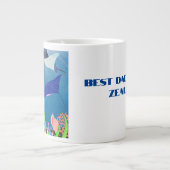 ニュージーラ最高のンパパキウイ父の ジャンボコーヒーマグカップ (正面)