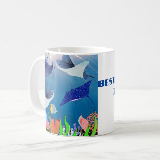 ニュージーラ最高のンパパ父のギフト コーヒーマグカップ (正面左)