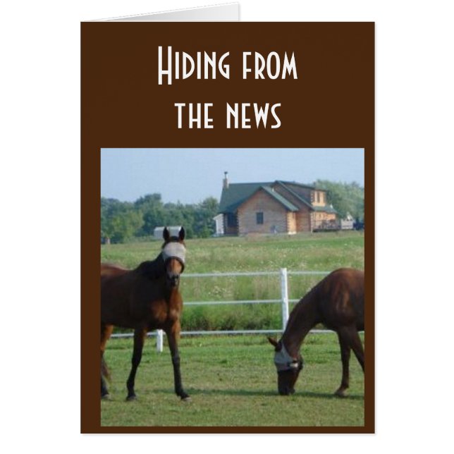 ニュースから隠れて「第60回誕生日ユーモア」 (正面)