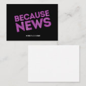 ニュースが原因のCBC ノートカード (正面/裏面)