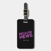ニュースが原因のCBC ラゲッジタグ (正面縦)