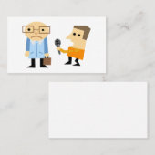 ニュースのインタビュー 名刺 (正面/裏面)