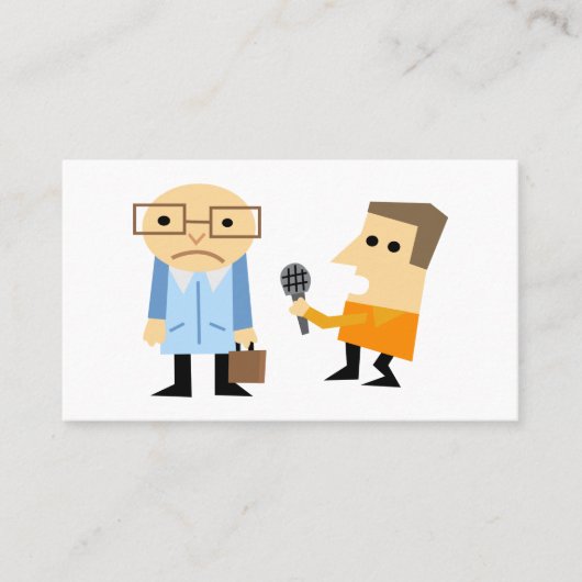 ニュースのインタビュー 名刺 (正面)
