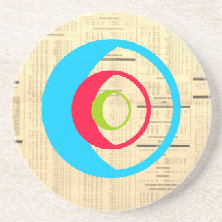 ニュースのプリントの砂岩コースター コースター