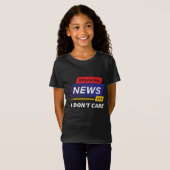 ニュースの速報気におもしろい Tシャツ (正面フル)