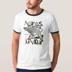 ニュースの麻薬常習者 Tシャツ