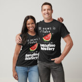 "ニュースもしは偽の歴史想像" – 無料のパレスティン Tシャツ (ユニセックス)