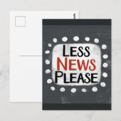 ニュースを減らすはがき ポストカード (正面/裏面)