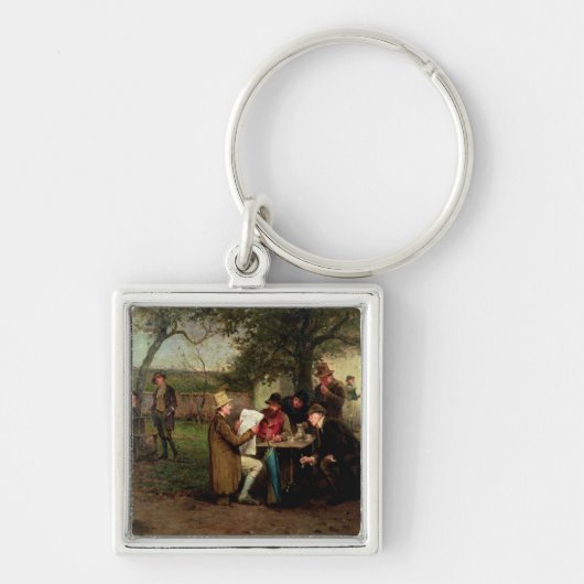 ニュースを読むこと キーホルダー (正面)