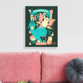 ニュースキャマンダーの漫画の幻想的な獣 キャンバスプリント (インサイチュ (リビング))