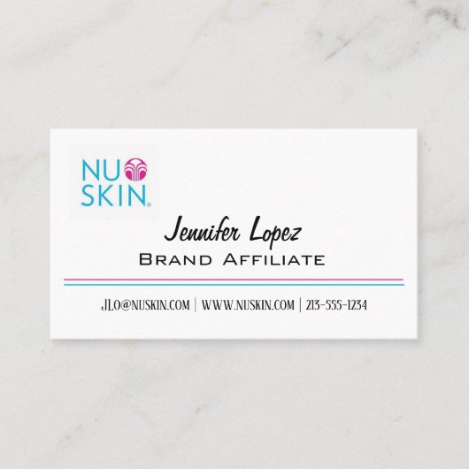 ニュースキン 名刺 (正面)