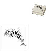 ニュースプリントのレタードルフィンアートスタンプ ラバースタンプ (押印)