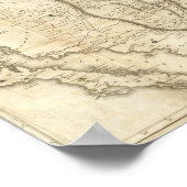 ニュースペインの州内地図 ポスター (角)