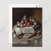 ニュースボーイの葉巻の年代物ポスターが復活 ポストカード (正面/裏面)