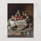 ニュースボーイの葉巻の年代物ポスターが復活 ポストカード (正面)