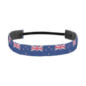 ニュースリップまたは滑ることジーランド国旗を持つノンヘッドバンド アスレチックヘッドバンド (正面)
