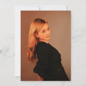 ニュースレタモダンー写真卒業 招待状 (裏面)