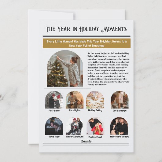 ニュースレター アーカイブ 写真 コラージュ クリスマス (裏面)