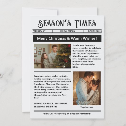 ニュースレター アーカイブ 写真 コラージュ クリスマス (正面)