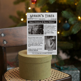 ニュースレター アーチ マルチ フォト クリスマス ブラック ホワイト