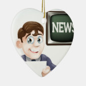 ニュースレポーター セラミックオーナメント (右)