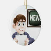 ニュースレポーター セラミックオーナメント (右)