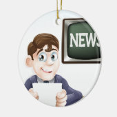 ニュースレポーター セラミックオーナメント (左)