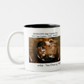 ニュース及び地図の大尉か海大尉マグ ツートーンマグカップ (左)