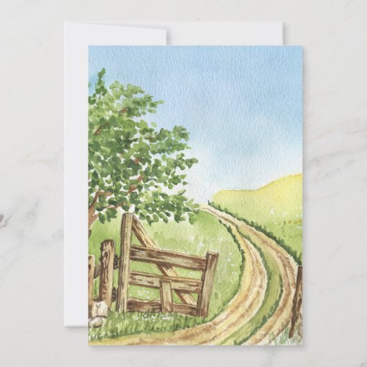 ニュース少年ハイランド牛ふくらはぎを飼う 招待状 (裏面)