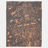 ニュース紙ユタ州ロックカニョンランズ国立公園 フリースブランケット (正面)