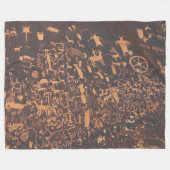 ニュース紙ユタ州ロックカニョンランズ国立公園 フリースブランケット (正面(横))