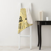 ニュース紙文字と古い紙 シェルパブランケット (インサイチュ)