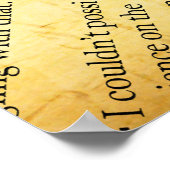 ニュース紙文字と古い紙 ポスター (角)