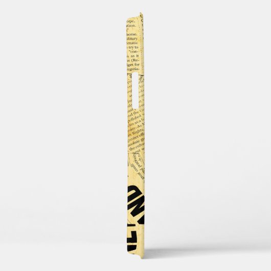 ニュース紙文字と古い紙 Case-Mate iPhoneケース (裏面 / 右)