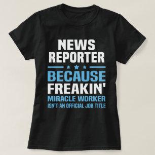 ニュース記者 Tシャツ