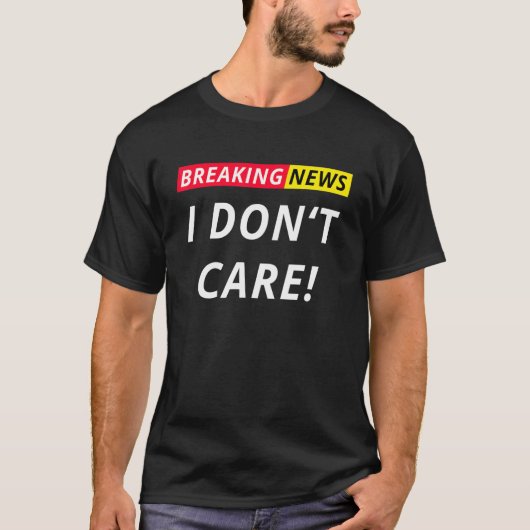 ニュース速報気に私はことわざスタ Tシャツ (正面)