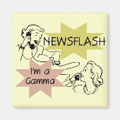 ニュース速報私はガンマのTシャツおよびギフトです マグネット (正面)