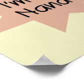 ニュース速報私はナナのTシャツおよびギフトです ポスター (角)