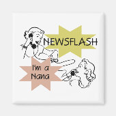 ニュース速報私はナナのTシャツおよびギフトです マグネット (正面)